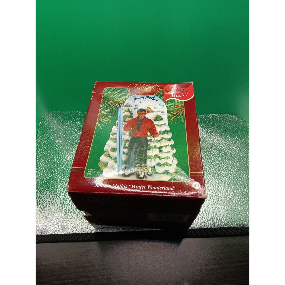 Vintage Johnny Mathis Musical Winter Wonderland Carlton Cards Christmas Ornament
